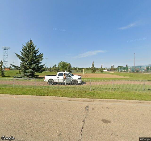 Camrose Beach Volleyball Court #3, aerial view