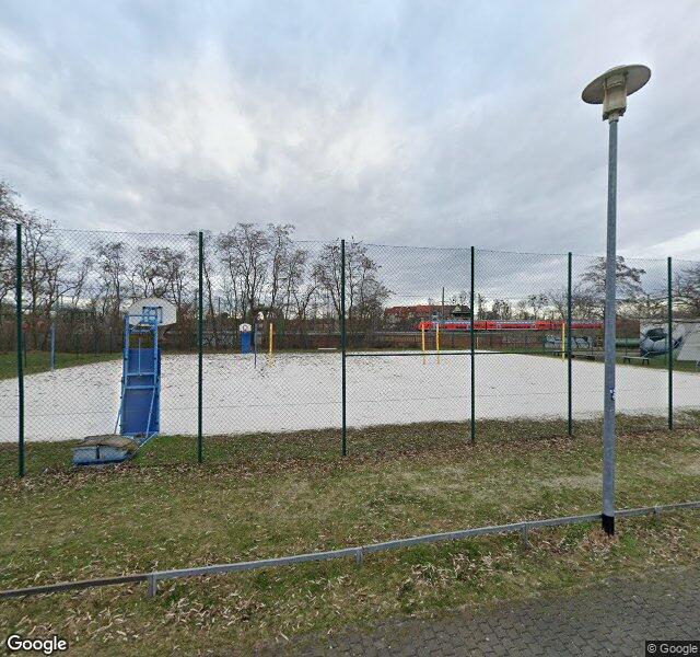 Beachvolleyballplatz, aerial view