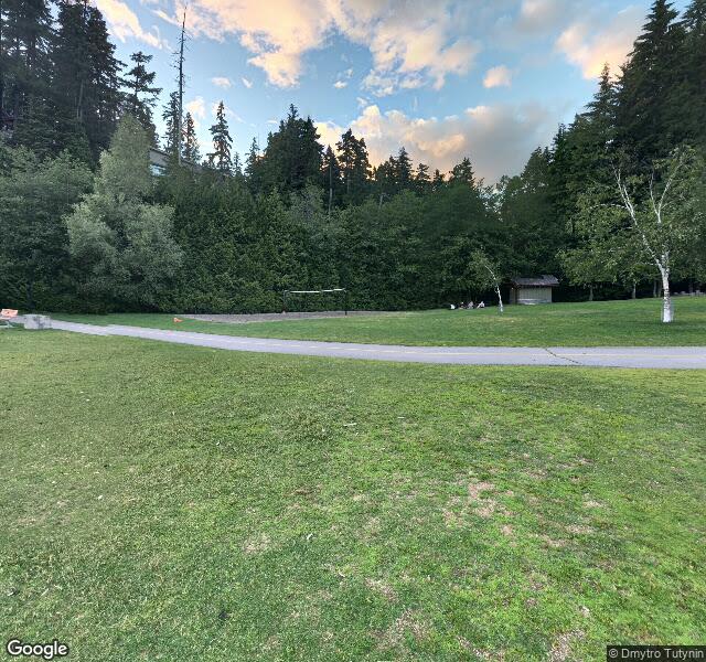 Whistler Creekside Beach Volleyball Court #1, aerial view