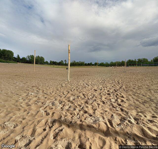 South Riverdale Beach Volleyball Court #106, aerial view