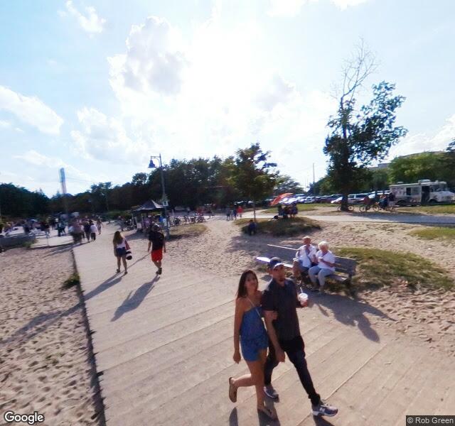 South Riverdale Beach Volleyball Court #121, aerial view