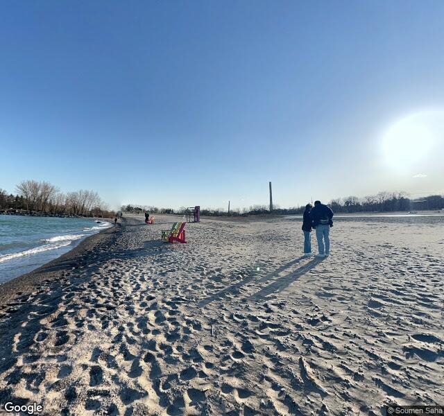 South Riverdale Beach Volleyball Court #111, aerial view