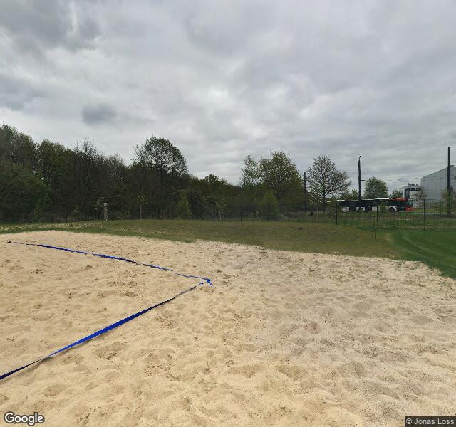 Horn-Lehe Beach Volleyball Court, aerial view
