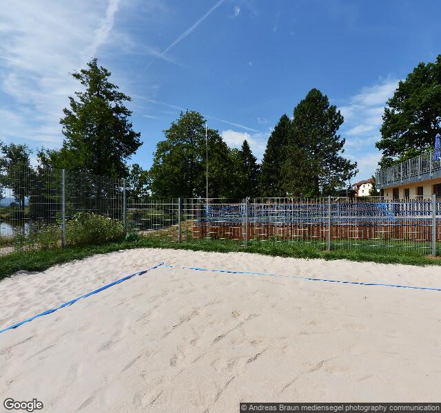 St. Peter Beach Volleyball Court, aerial view