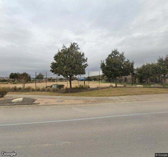 Sand Volleyball Court, The Hills, TX, aerial view